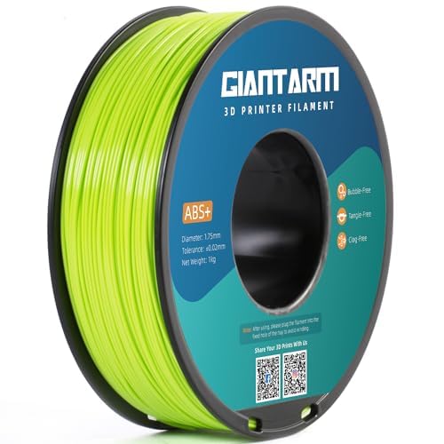 GIANTARM ABS+ Filament 1.75 mm, 3D Drucker Filament 1 kg, 1 Spule, Durchmessertoleranz +/- 0.02 mm, ABS Apfelgrün green