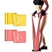 Bande Élastique Fitness, 2m Équipement d'Exercices Élastique Bande de Resistance pour Rééducation Physique Musculation Pilates Domicile & Gym Yoga (Pink_Orange)