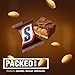 Snickers Minis Chocolate Caramel Candy Bars - Individually Wrapped Candy - with Roasted Peanuts, Nougat, Caramel, and Milk Chocolate – Bulk Candy (1 Pound)