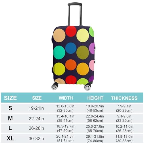 Beautiful Polka Dot Luggage Cover Personalization Suitcase Covers Protector Elastic Washable Baggage Cover Anti-Scratch For Traveling, Aircraft Consignment L2