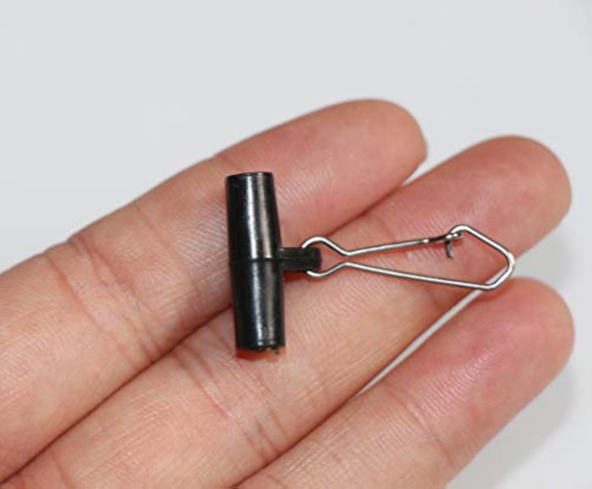 30-60pcs Fishing Sinker Slides with Hooked Snap Connector