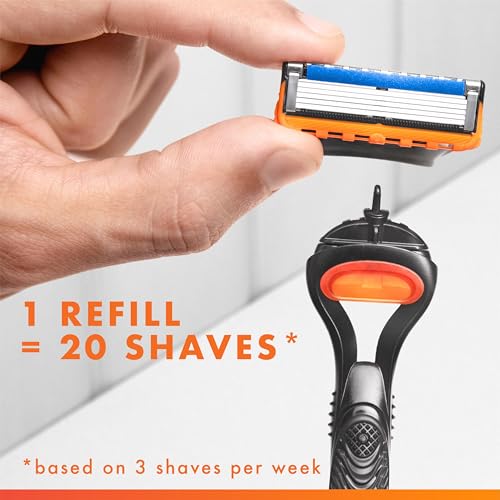 Image of Gillette Fusion5 and ProGlide Men's Razor Blade Refills, 5-Blade Cartridges, Variety Pack, 12 Count