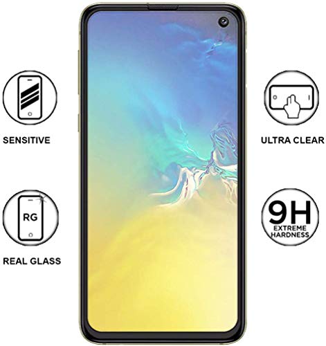 Image of Screen Protector for Samsung S10e (Black) Tempered Glass Edge-to-Edge 6D Screen Guard With Installation Kit