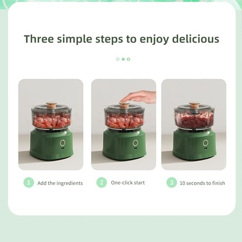Image of Electric garlic chopper, 350ml cordless mini meat grinder, USB rechargeable, onion cutter, vegetable chopper, small electric food processor for baby food, vegetables, garlic