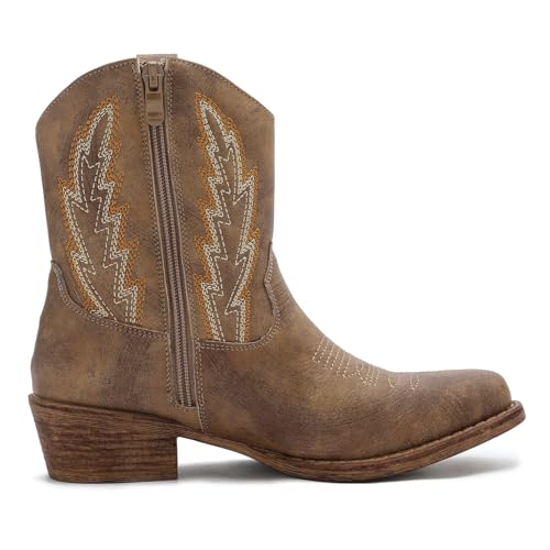 Image of GLOBALWIN Cowboy Boots For Women Short Ankle Boots