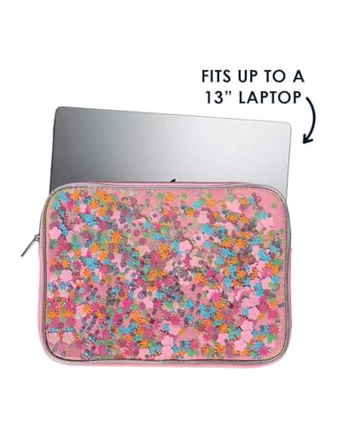 Funda para Laptop con Confeti Floral Rosa miniatura 2