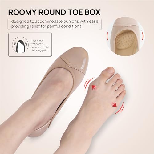Image of Ortho + Rest Women Bunion Dress Shoes Low Heel Orthopedic Pumps Orthotic Slip On Loafers