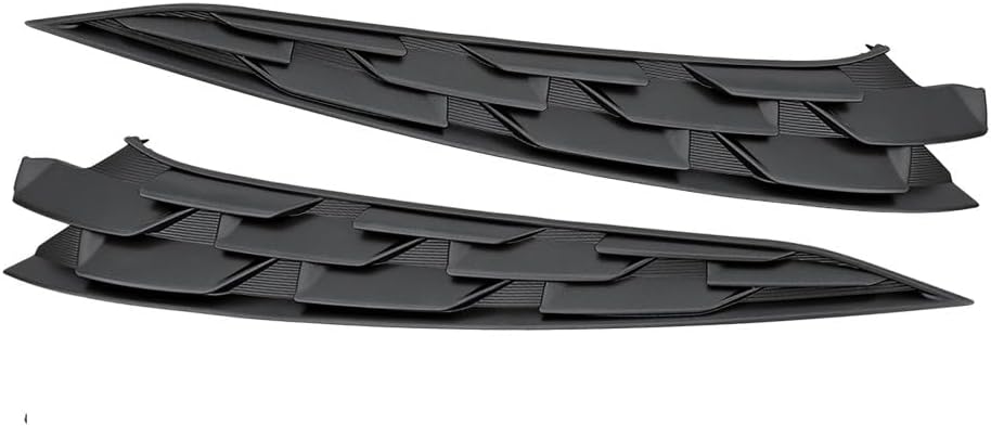 For Kia K5 2021 2022 Grille Extension Driver And Passenger Side | Pair | Below Headlight | EX/LX/LXS | Plastic | Dark Gray | KI1212100, KI1213100 | 191275905449, 863A5L3000, 191275905456, 863B5L3000