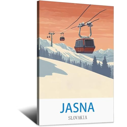Jasna Slovaquie poster vintage décoration murale chambre affiche LNBIAND 50x75