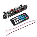 Mp3 Decoder Board A | Kebidu 9V 12V Mp3 Decoder Board Audlo Module USaB Tf Raydio Bluetuth5.0 Wireletss Music Car Mp3 Player with Controller Control New 2026 High for Reliable Electronic Component