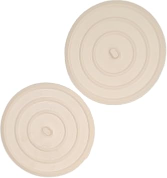 Handy Housewares Rubber Flat Suction Sink Stopper 2pc Set - Fits Most Standard Sink, Tub & Shower Drains 1 Set 2 Stoppers