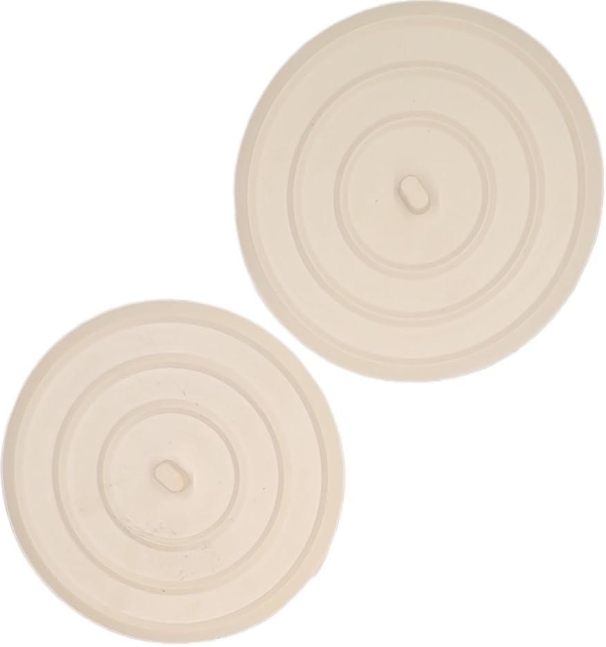 Tapones de goma para desagüe plano 2 piezas