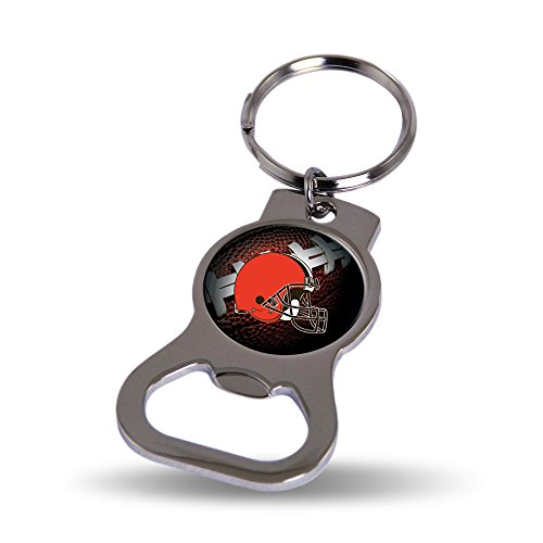 Rico Industries NFL Metal Bottle Opener Key Chain, Cleveland Browns