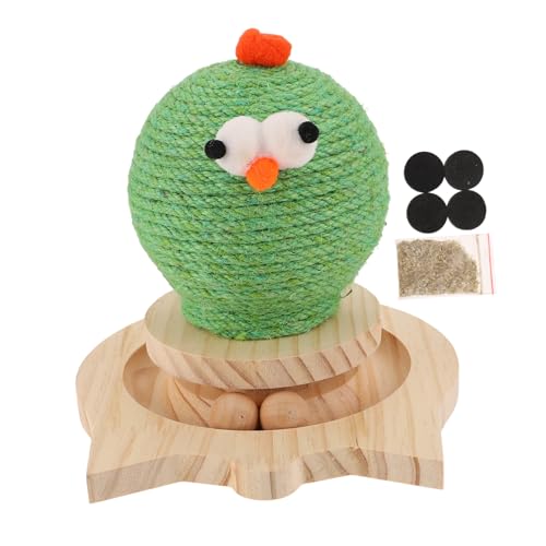 YARNOW rascador para Gatos rascador de Gatos Gato para Gatos de Interior Gato de Control Remoto Juguete doméstico para Gatos Juguete para Gatitos Resistente al Desgaste sisal Green