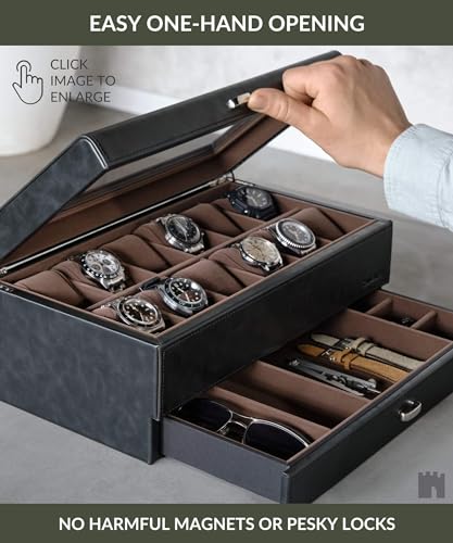 Tawbury Gift Set: Watch Box and Travel Case for Watch Enthusiasts