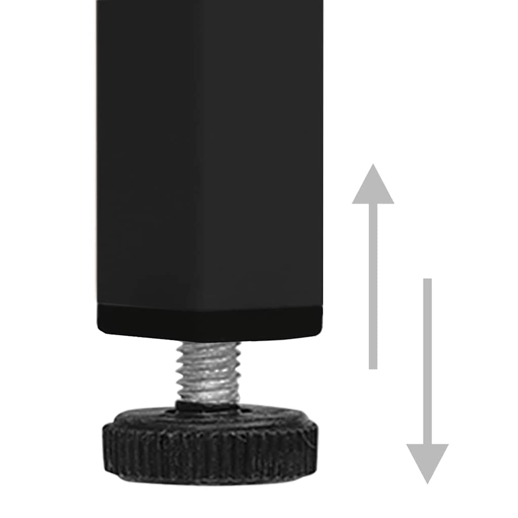 Armadio nero 35 x 46 x 180 cm in acciaio – Armadio in metallo con serratura con 4 ripiani e fessure di ventilazione per ufficio, palestra, scuola e archivio