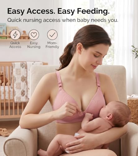 Image of DClub Nursing Maternity Bra Women's Seamless Lace Bras Wireless Breastfeeding Bra Breathable Bralette Pregnant Bras
