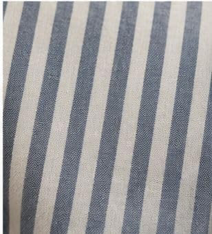 Image of Women's Cotton Linen Striped Oversized Shirt, Regular Fit, Full Sleeve, Button Down, Soft and Breathable