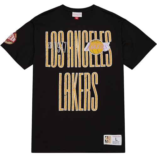 Vestibilità su misura Mitchell & Ness Maglia - Team Origins Los Angeles Lakers, Nero , XXL
