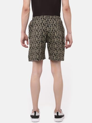 Image of Dollar Solid Men's Shorts | All-Over Print | One Side Zipper Pocket with Label Branding | Self Waistband with Drawcord | Wide Array of Attractive Prints