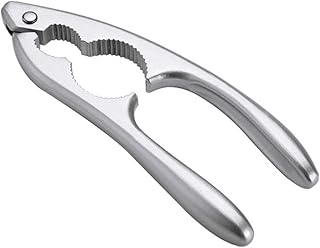 FFFICE Colorfast zaciski do orzechów, zestawy akcesoriów w kuchni/salonie / cukierniczym/wynajem domu/na imprezę rodzinną/hotel/piekarniki/supermarket/akademiku, 175 x 40 (MM), srebrny, 1 x klips do orzechów.