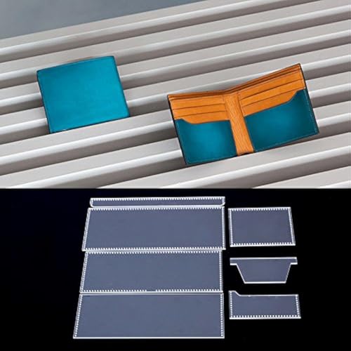 NW Short Acrylic Template Wallet - Leather Pattern Templates for Bags