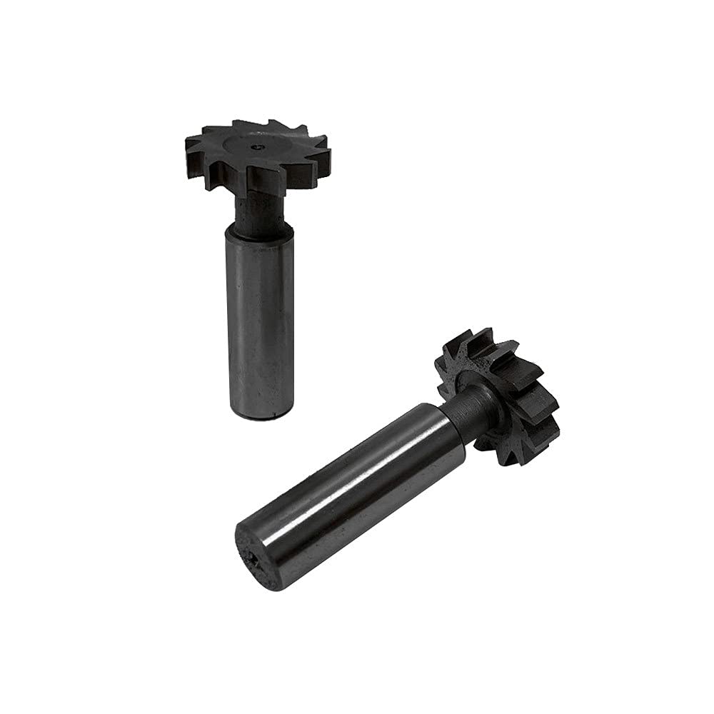 Prolinemax 10 Pc HSS Woodruff Key Cutter Set 1/2'' Straight Shank