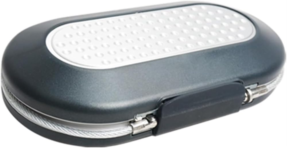 Safe Lock Box Portable Safe Box 4 Digit Code Lock with Rope Outdoor Camping Hiking Gym Safe Storage Key Box (Color : Black)