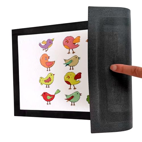 Paillasson oiseaux multicolor tapis entrée original pour sol propre