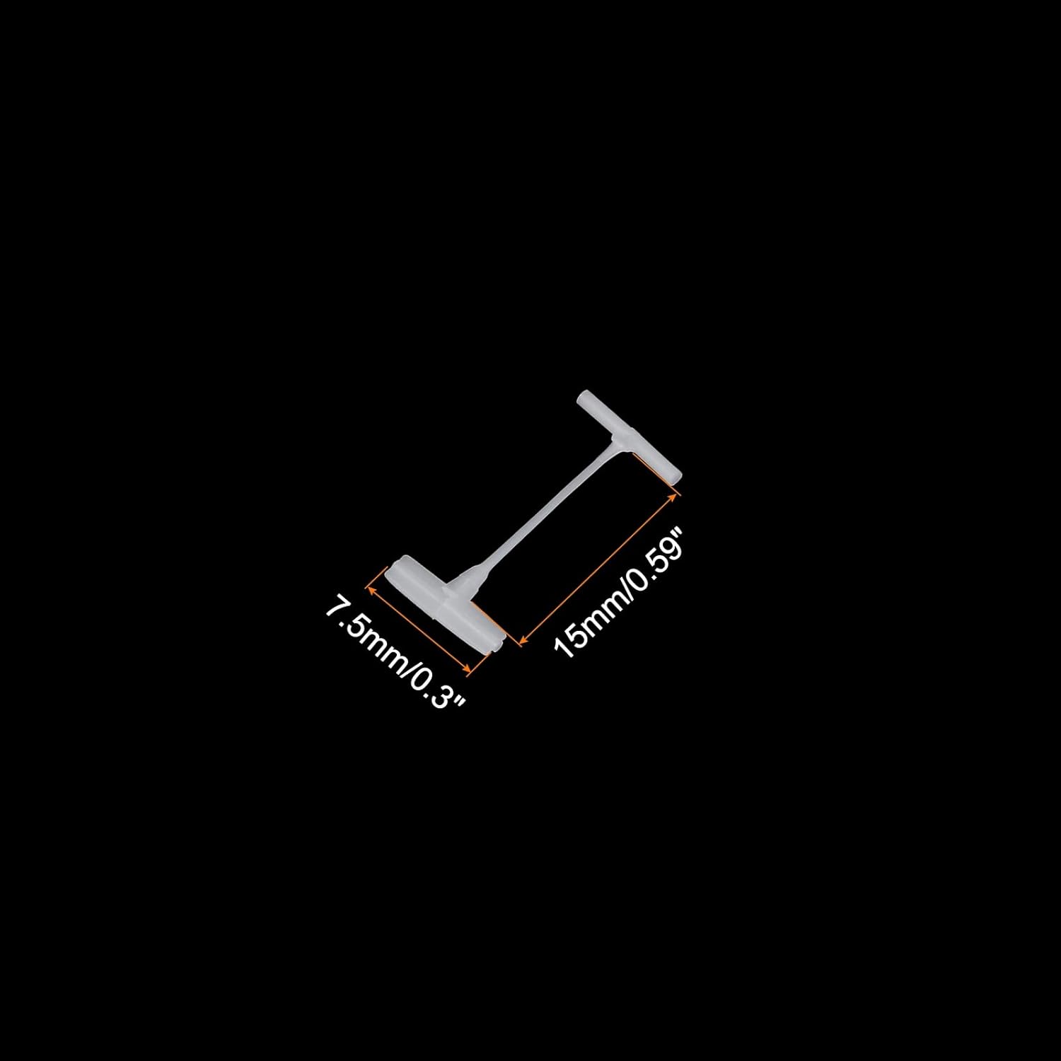 MECCANIXITY Standard Tagging Fasteners,Plastic Regular,Standard Label Gun Price Tagging Barbs for Garment Price Tag Label Tagging Barbs 15mm/0.59 Inch,Pack of 1000 White - Image 2