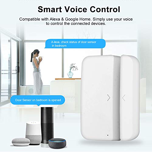 DECDEAL WiFi Porta Alarme Janela Sensor Detector Smart Home Security SmartLife App Control Compatibl