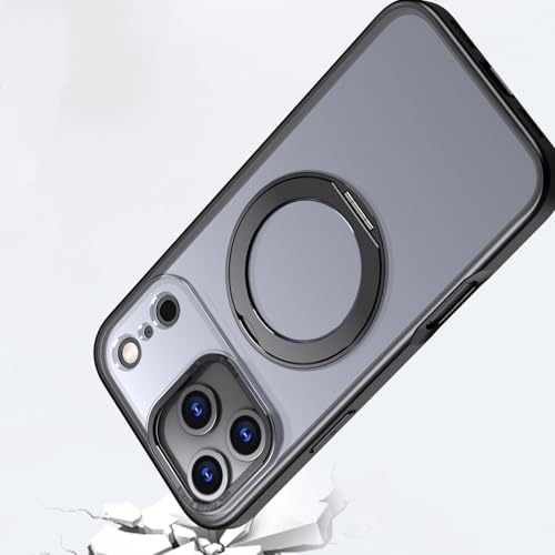Coque magnétique iPhone 17 avec anneau support bleu - 2