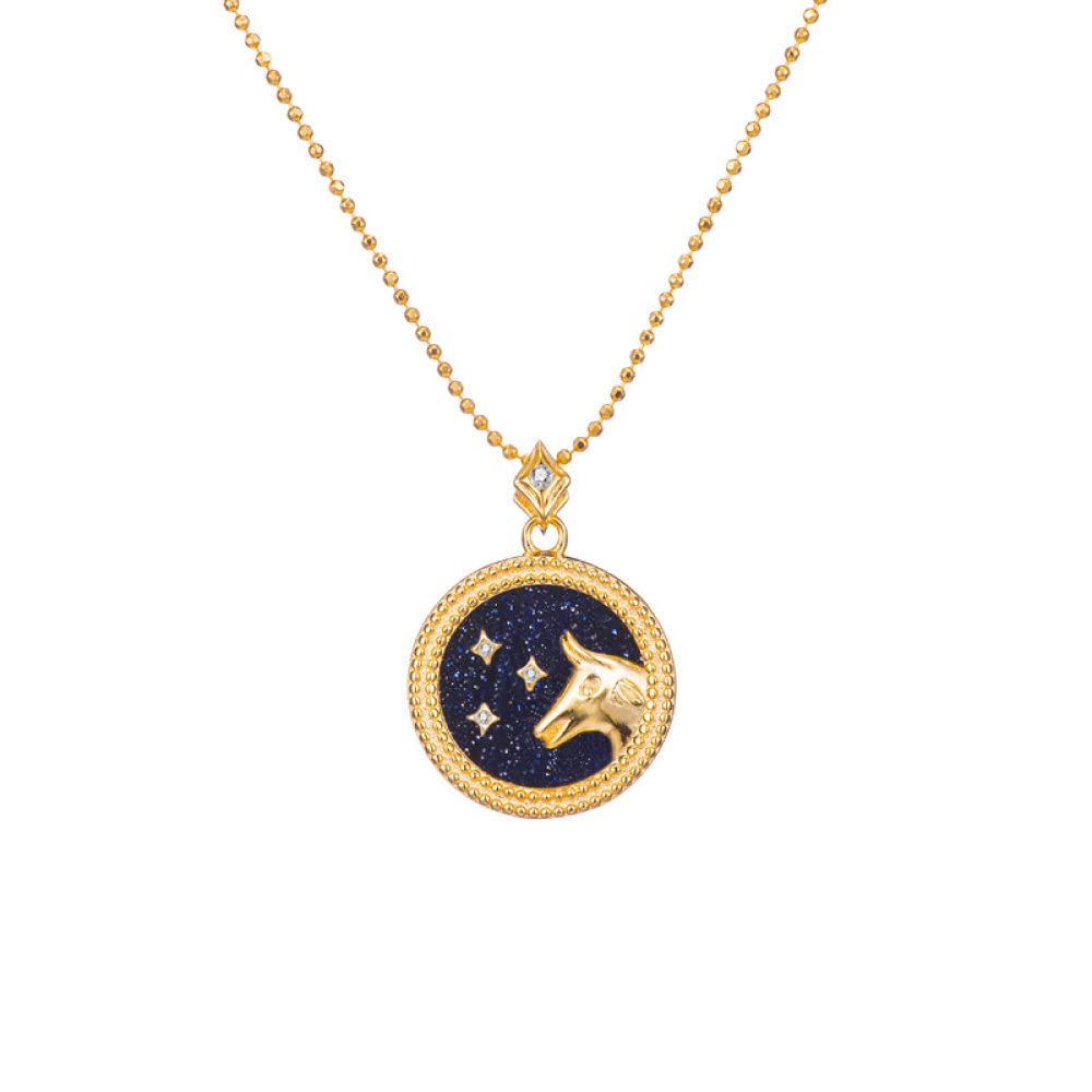 Sternzeichen Kette,S925 Silber Sternzeichen Halskette Für Frauen Exquisite Münze Halskette Gold Halskette Schwarz Horoskop Anhänger Halskette Freundschaft Schmuck Geschenk Für Mädchen Männer, Skorpi