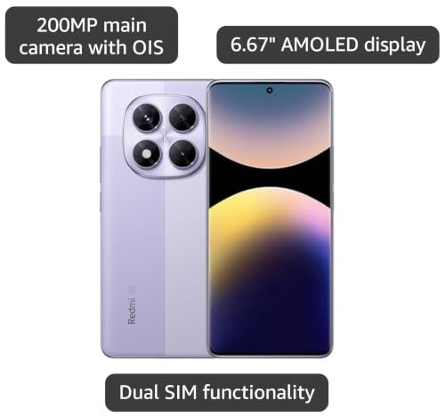 Image of XIAOMI Redmi Note 14 Pro 5G + 4G LTE (for Tmobile Mint Tello & Global) (512GB + 12GB) NFC 6.67 inch 120Hz 200MP Pro AI Camera Model 24090RA29G Unlocked Dual Sim (Lavender Purple)