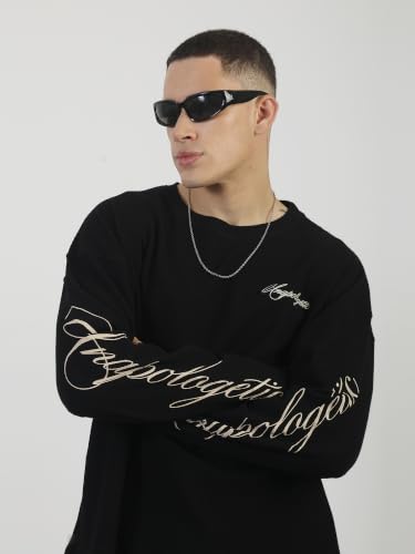 Maniac Mens Unapologetic Black Waffle T-Shirt - Image 3