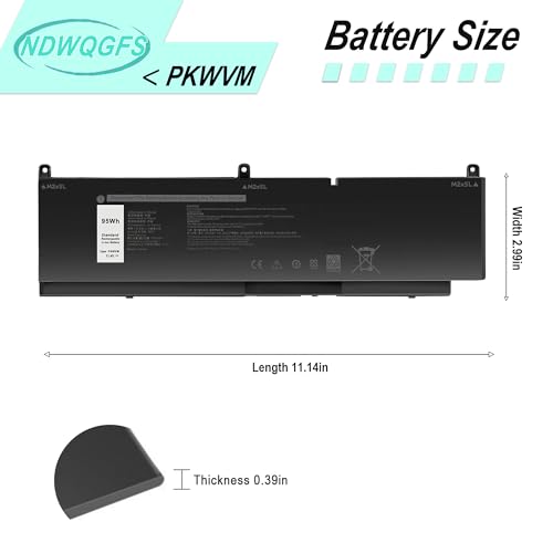 Image of Notebook Battery PKWVM for Dell Precision 7550 7560 7750 7760 Mobile Workstation Series C903V Battery for TouchSmart 680 670 690