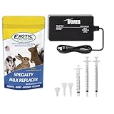 Exotic Nutrition Baby Animal Nursing Set - Milk Replacer Formula, Feeding Syringes, Heating Pad - Sugar Glider, Squirrel, Opossum, Rabbit & Other Mammals