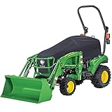 WardWolf Compact Utility Tractor Cover Heavy Duty 850D Oxford Waterproof Utility Tractor Cowling Cover Compatible with John Deere, Kubota, Mahindra and More