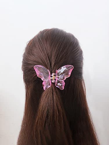 4 Pcs Butterfly Claw Hair Clips Set, Elegant Design