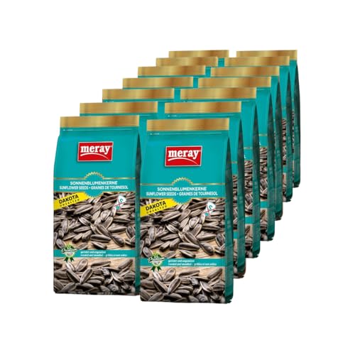 MERAY Pipas de girasol Dakota tostadas y sin sal 250g - 14 paquetes