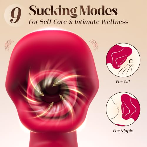 Image of Toendi Rabbit Vibrator for Women, Clit Sucker & Thrusting Realistic Dildo | 9 Suction Modes Clit Sucker, 7 Thrusting & Vibration Modes, G Spot Clitoral Vibrators, App Controlled Long Distance