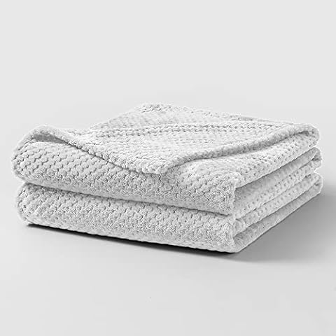 Bear & Panda Waffle Flannel Fleece Throw Cover