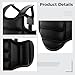 YHomU Black and White Karate Chest Protector, Reversible Boxing Body Protector, Taekwondo Chest Guard for Adults and Children, XL