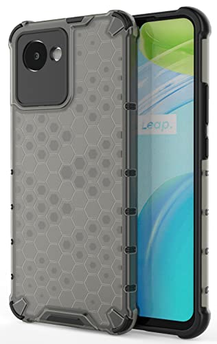 Image of Glasgow Back Case Cover Compatible with Realme C30 (Stylish Design) - Black