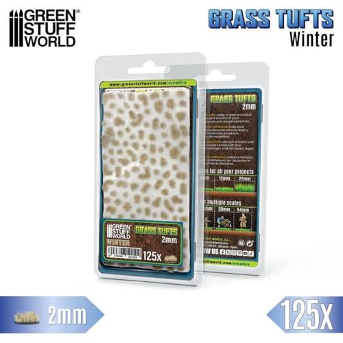 Mechones de hierba artificial de 2 mm estilo invierno para decoración de peanas 3