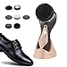 N  A Lucidatrice Portatile elettrica, Kit lustrascarpe Ricaricabile USB con 7 testine, Kit per la Cura della Pelle per Scarpe, Borse, Divano, Oro