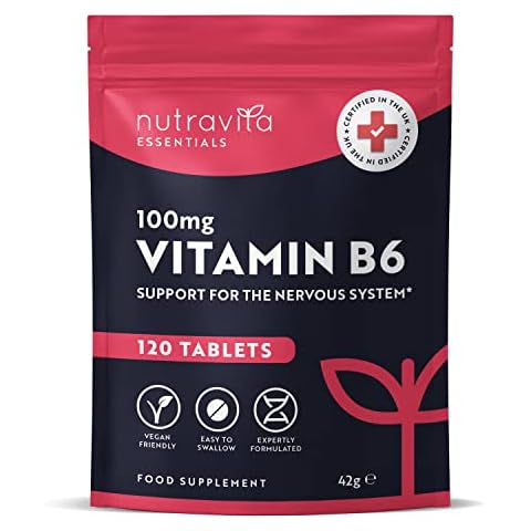 Nutravita Vitamin B6 100mg High Strength Tablets Cover