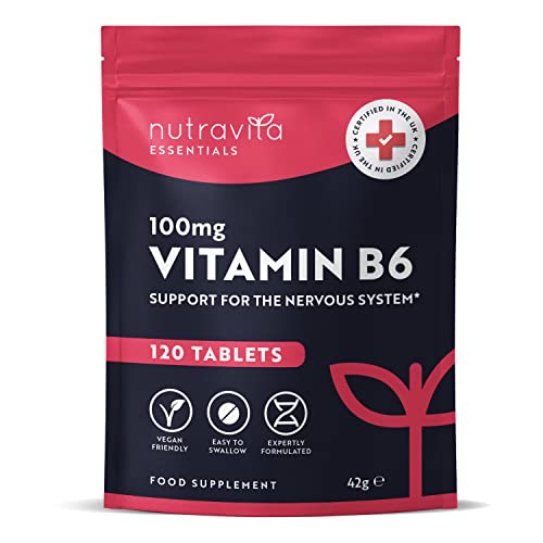 Nutravita Vitamin B6 Tablets 100mg, 120 Count