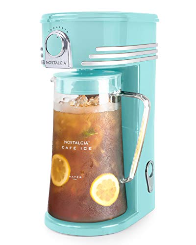 Image of Nostalgia CI3AQ Cafe 3-Quart Iced Coffee and Tea Brewing System, Aqua