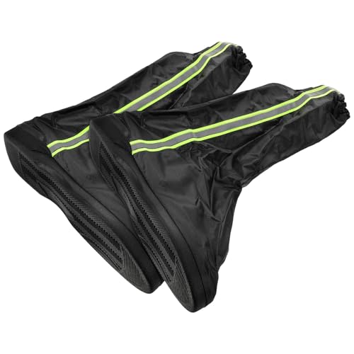 Couvre-chaussures imperméables pour randonnée voyage en tissu noir